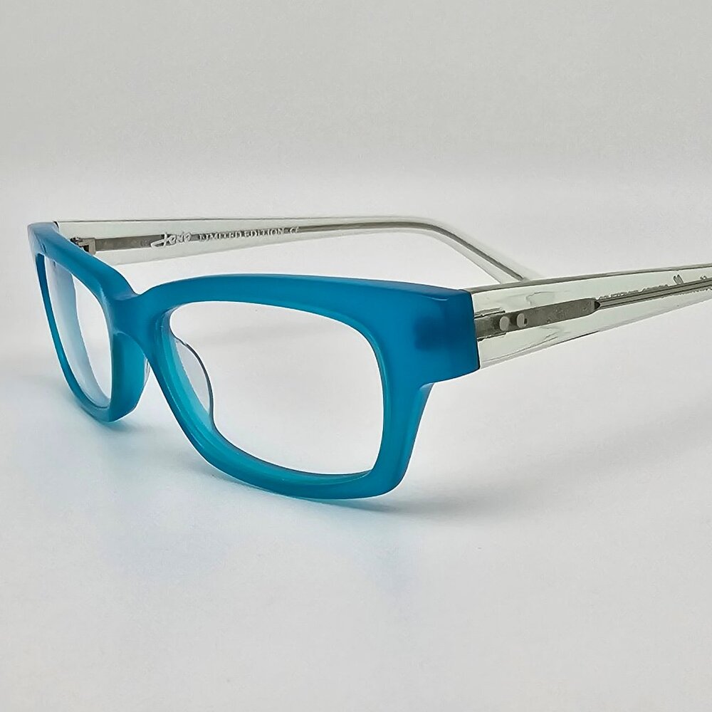 Jono Hennessy 8252 C947 Bright Blue Clear Limited Edition Eyeglasses Frame 50mm